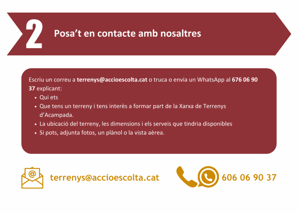 Posa't en contacte amb nosaltres!